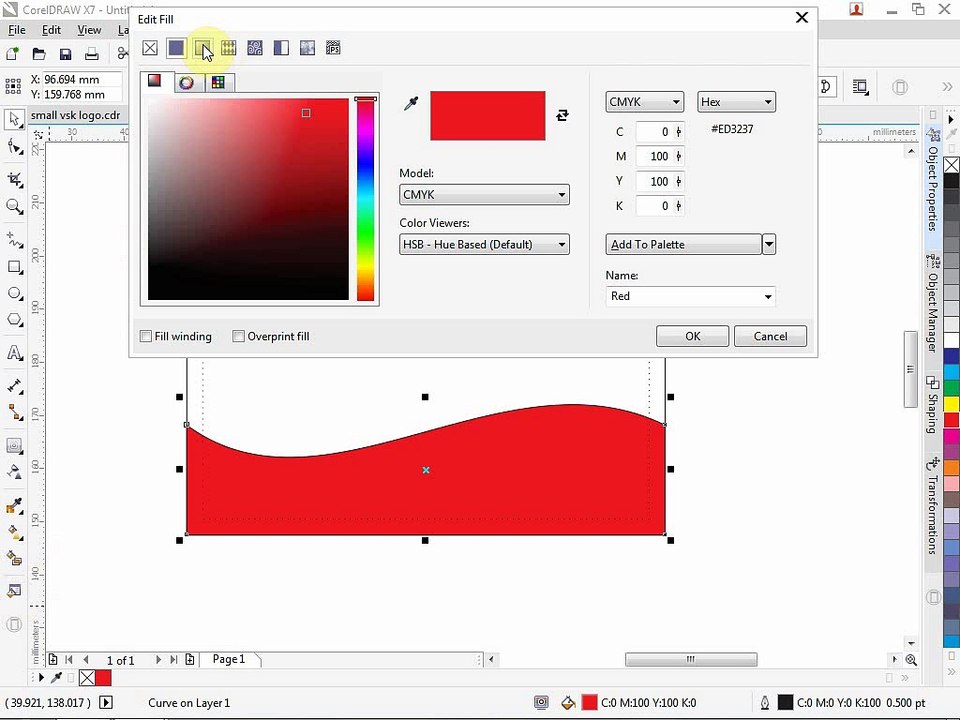 How to design a simple business card using corel draw 7