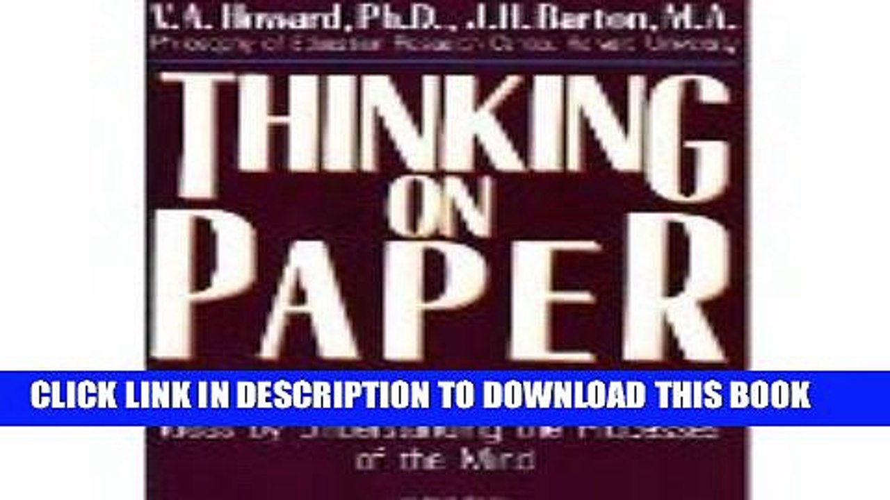 [PDF] Thinking On Paper Full Online