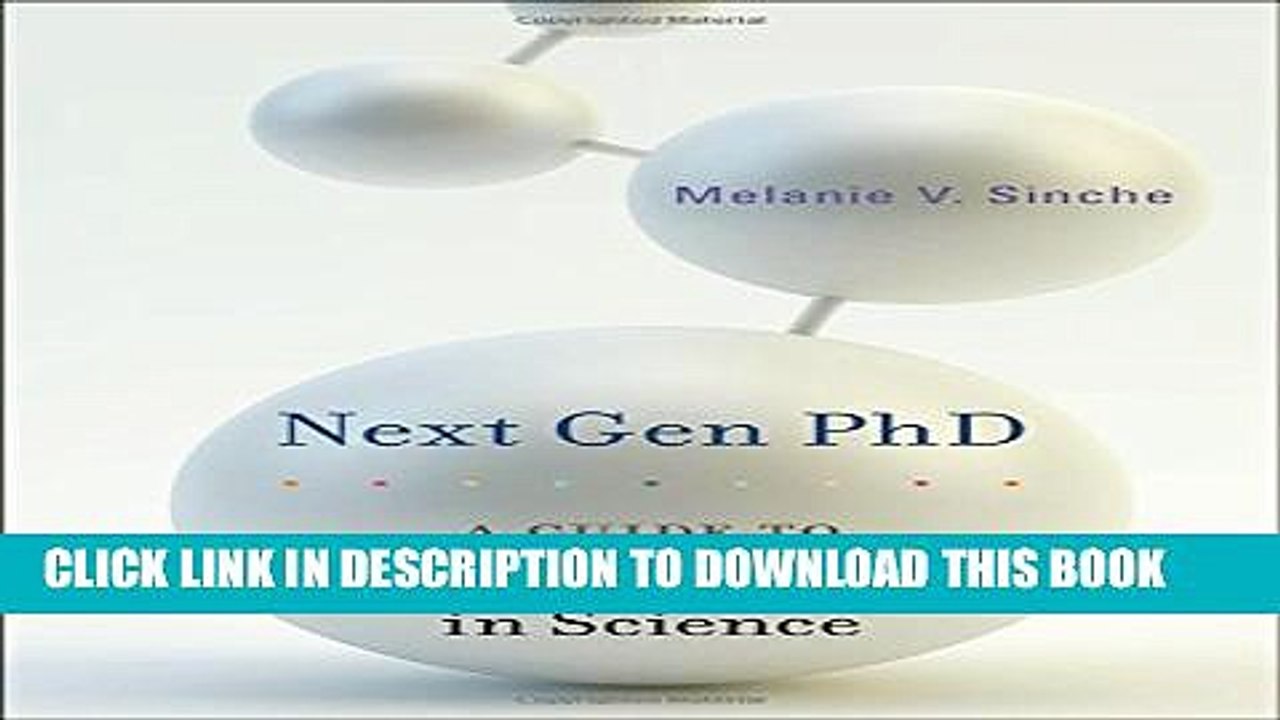 [PDF] Next Gen PhD: A Guide to Career Paths in Science [Full Ebook]