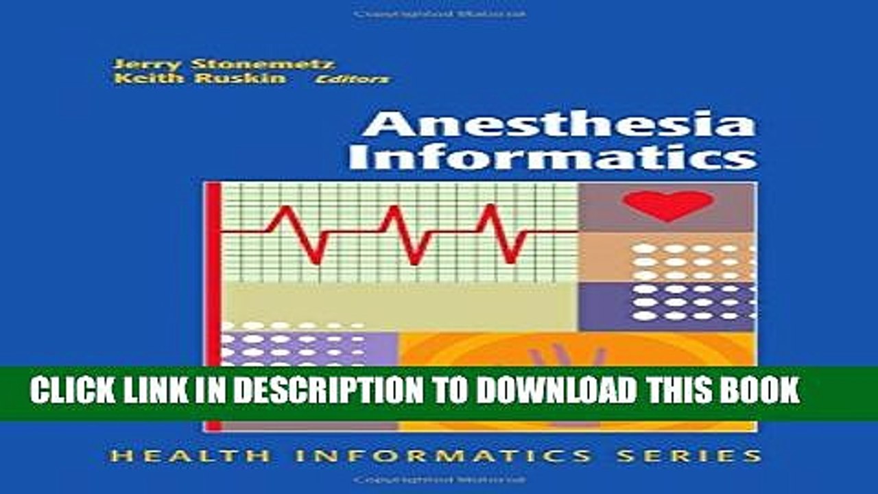 [PDF] Anesthesia Informatics (Health Informatics) [Online Books]