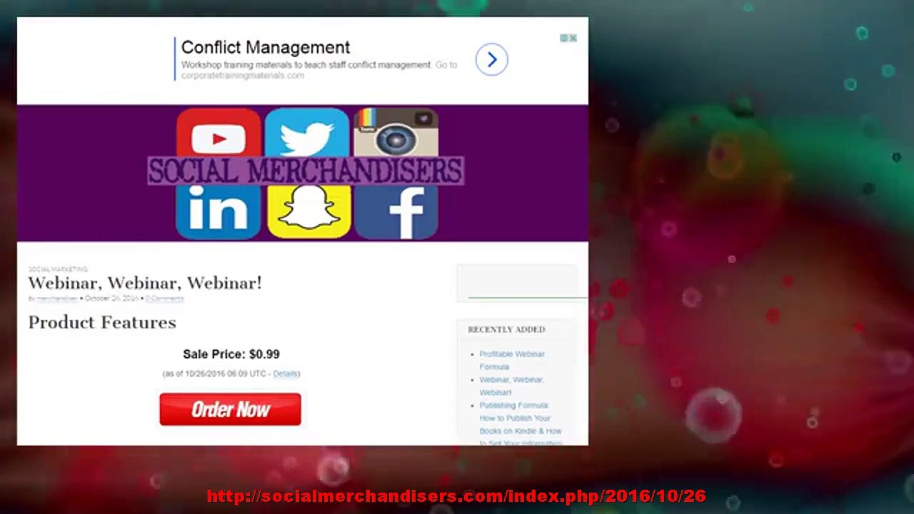 Webinar, Webinar, Webinar!