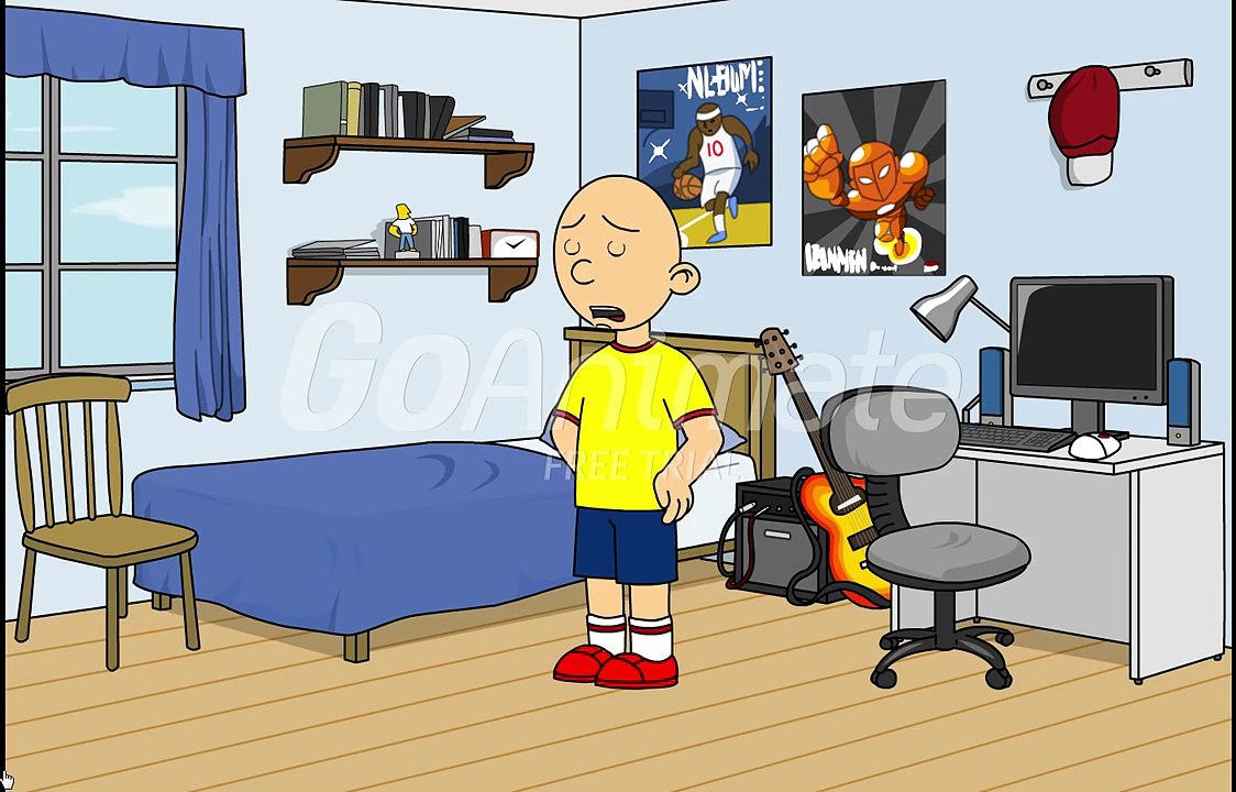 Caillou gets his voice changed and gets grounded