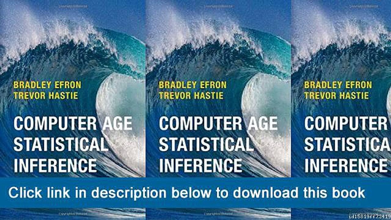 ]]]]]>>>>>(-eBooks-) Computer Age Statistical Inference: Algorithms, Evidence, And Data Science