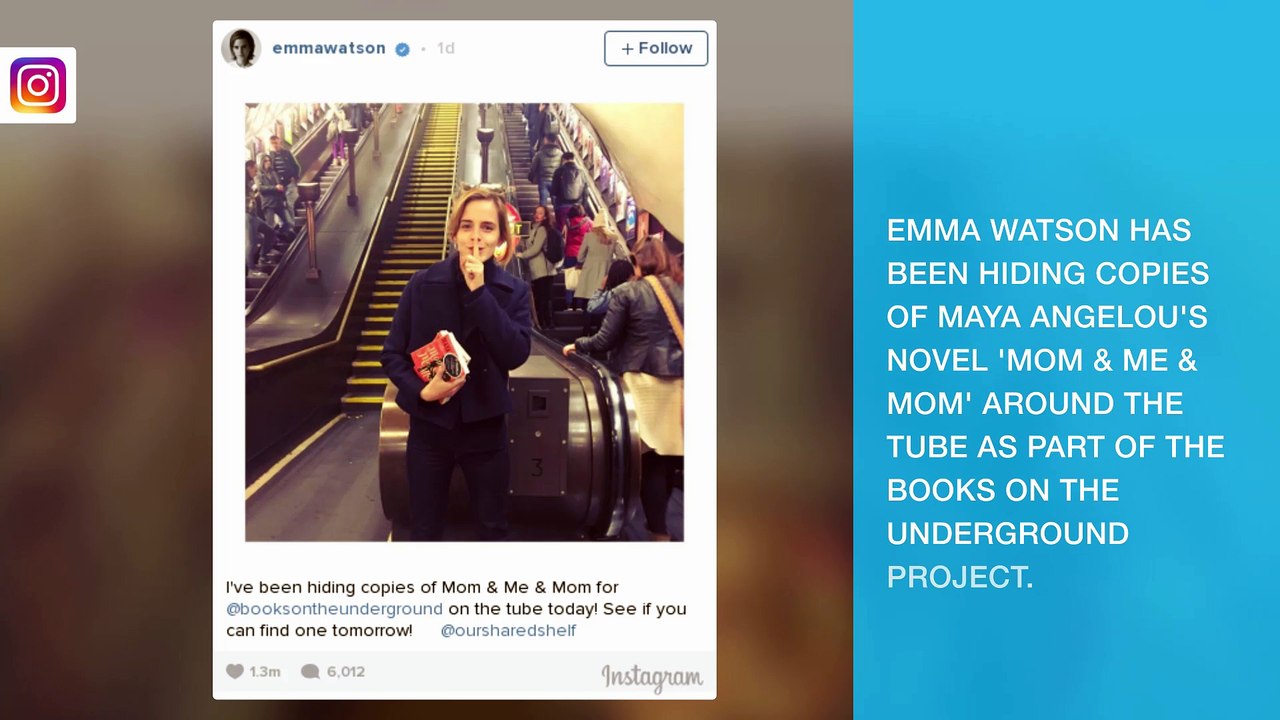 Look out for the surprises Emma Watson hid around the tube