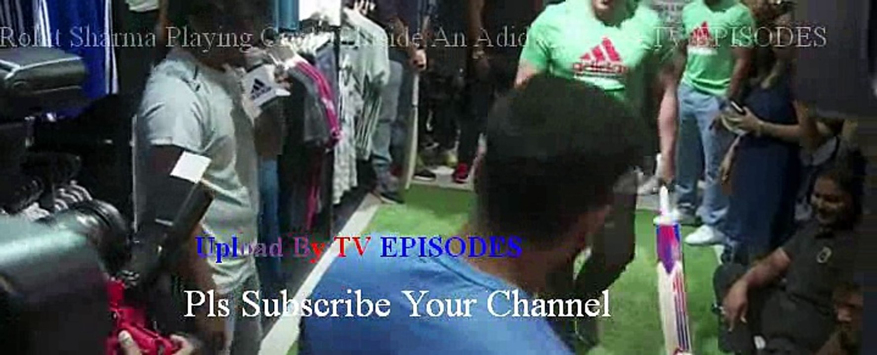 Rohit Sharma Playing Cricket Inside An Adidas Store