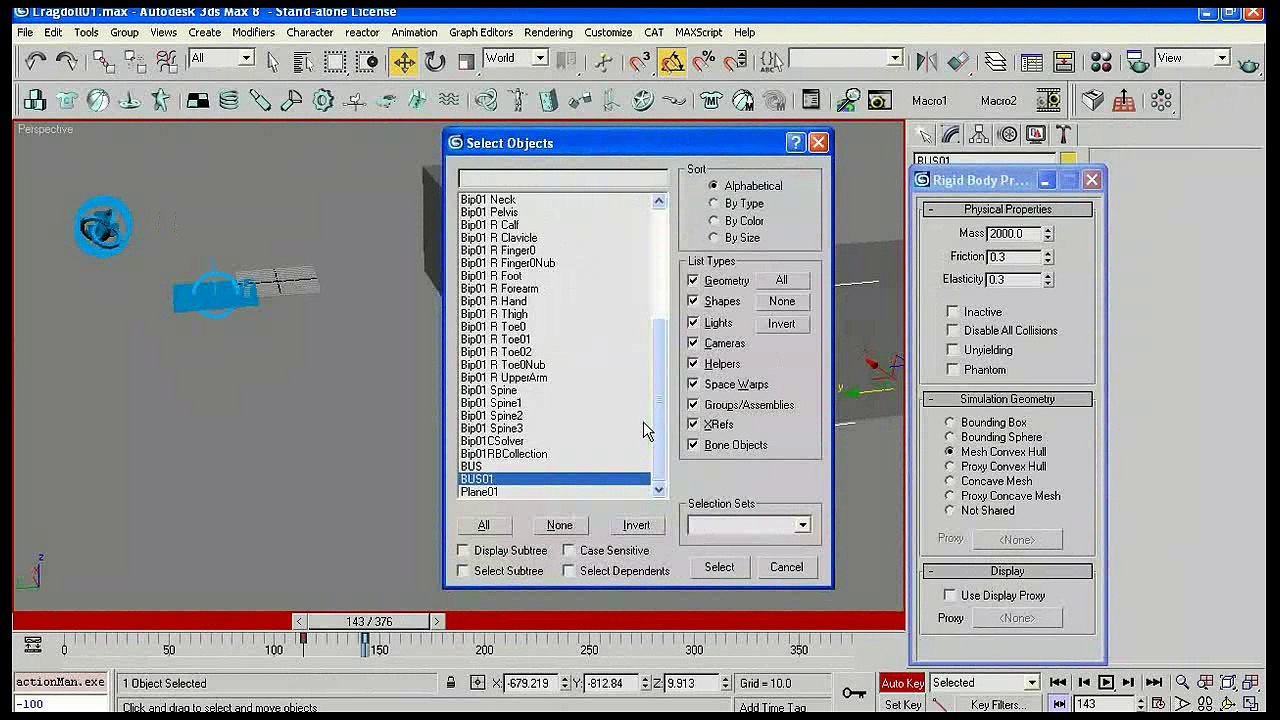 Introduction to Reactor in 3ds Max 16