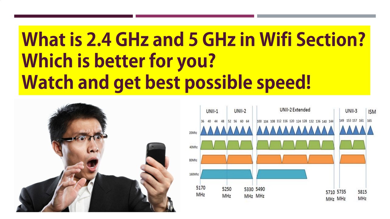 What is 2.4 GHz and 5 GHz in Wifi Section? Which is better for you?