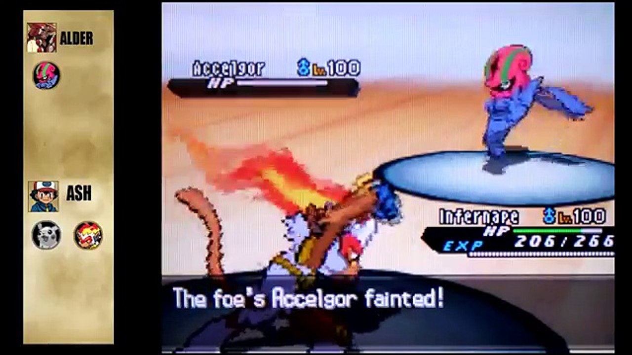 Pokemon Black and White 2 Wifi Battle - Ash Vs Alder