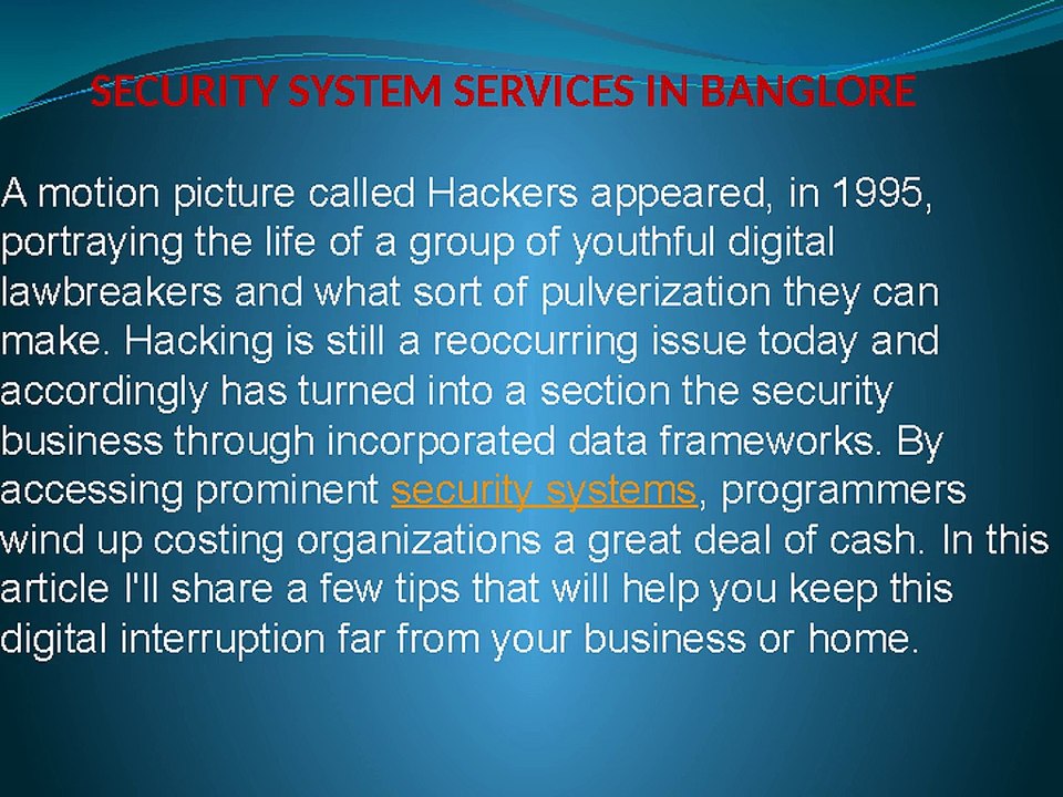Security systems in Kengeri| security systems in Bangalore