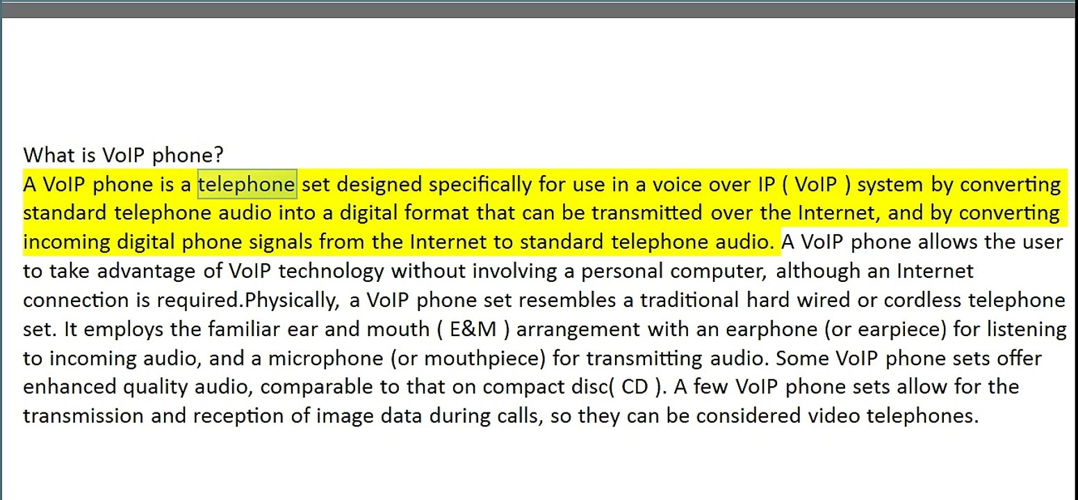 What is VoIP phone