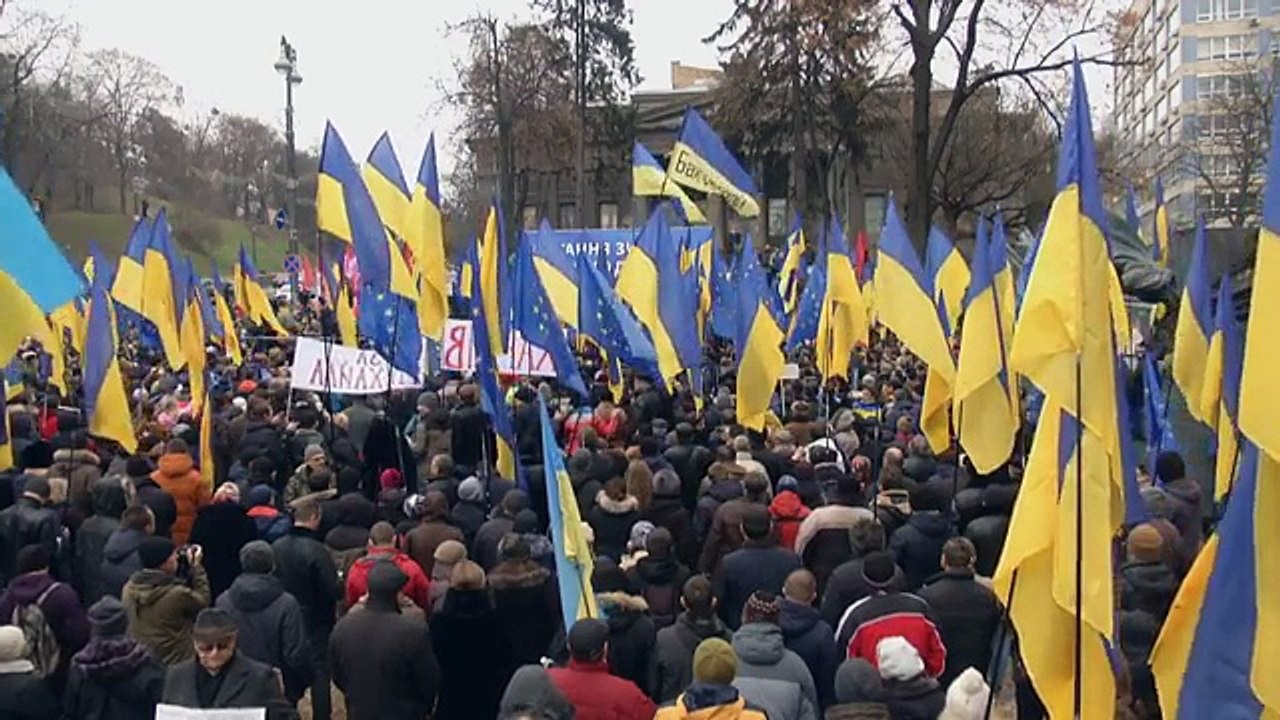 Первый митинг движения «Рух новых сил» Михаила Саакашвили прошел в Киеве