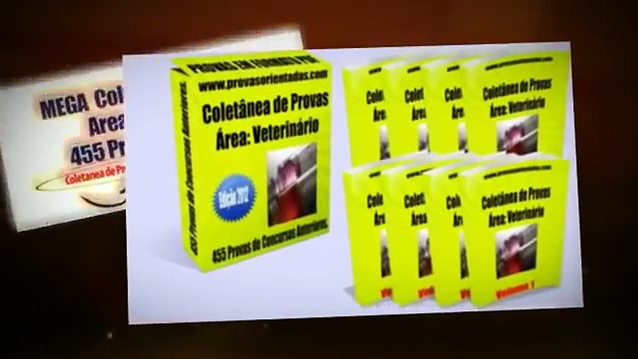 Provas anteriores de Veterinario para concursos públicos