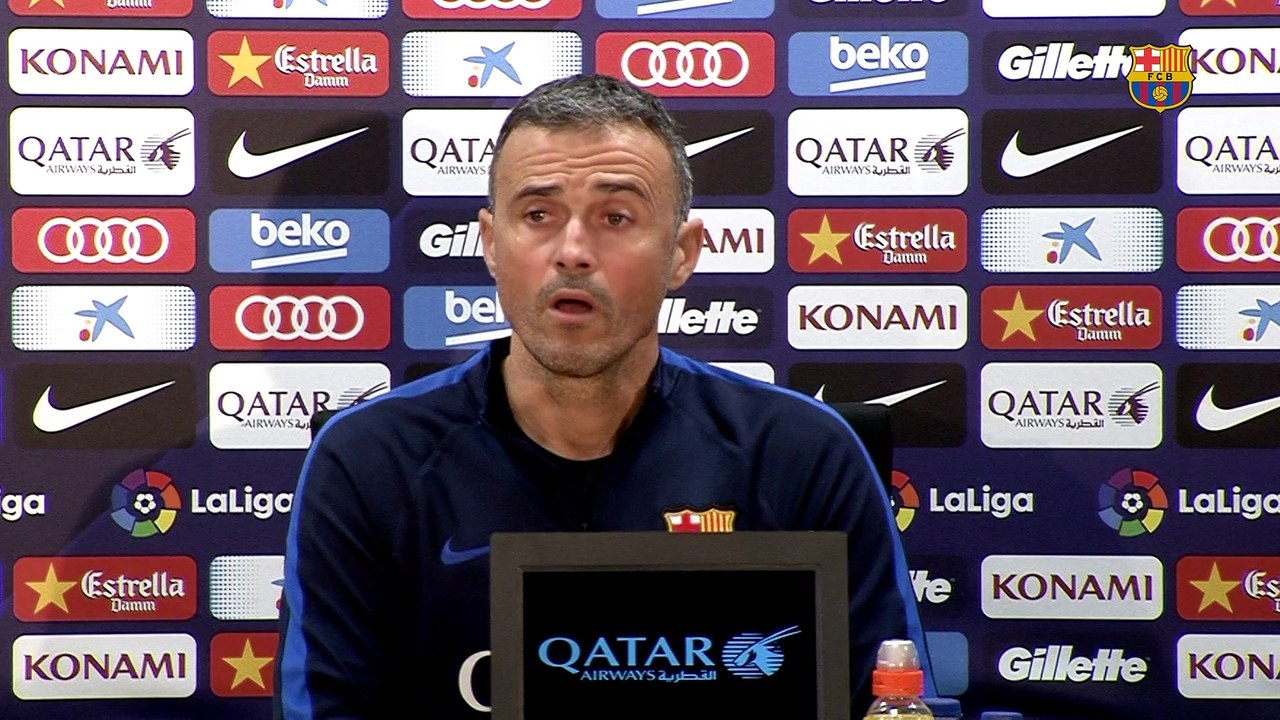 Luis Enrique: "Derby games are different. Both teams are playing well and it will be an intense game"