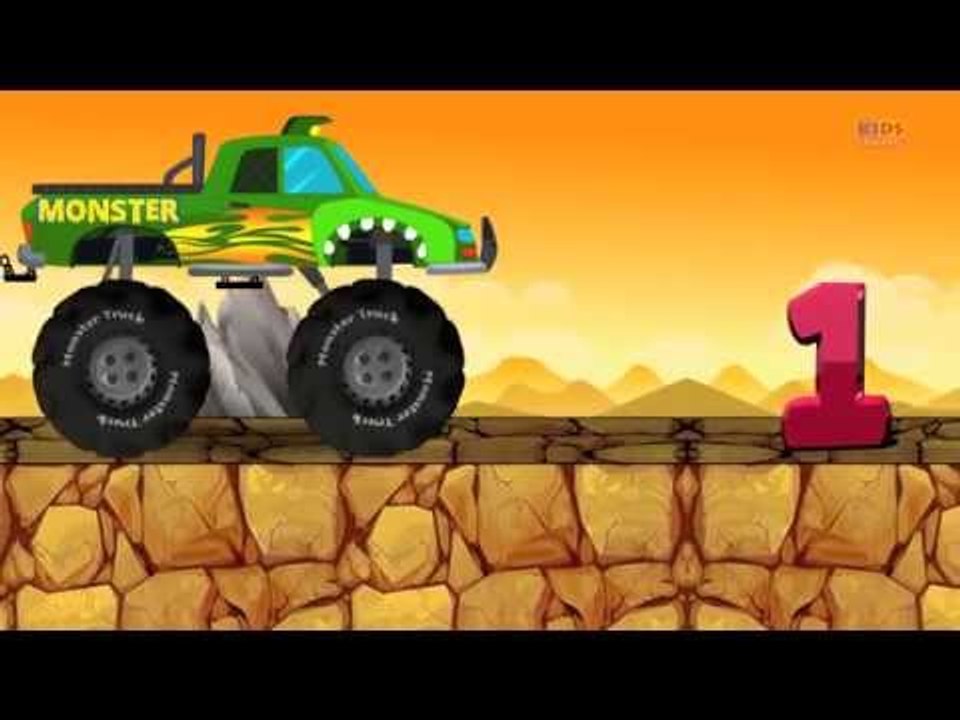 Monster Truck Destroyer Numbers | Learn Numbers
