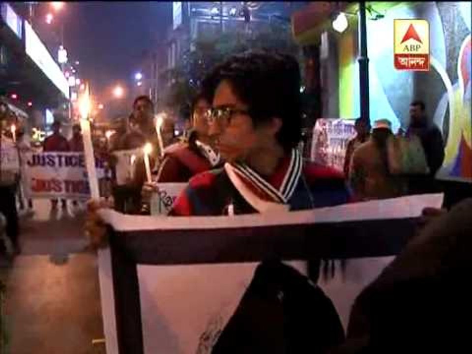park st candle light protest