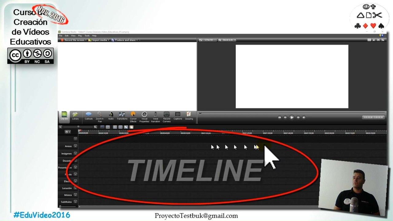 Edición de vídeo: plantilla básica