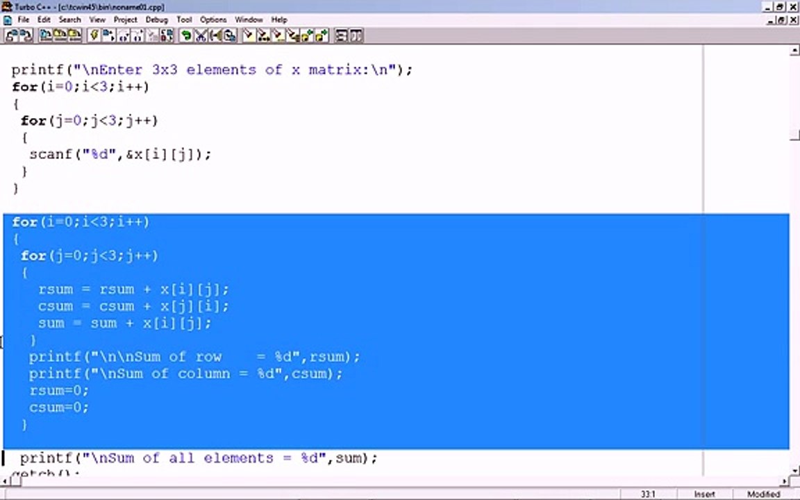 C Programming for Beginners - 12 - C Programming Matrices Tutorial - C Matr