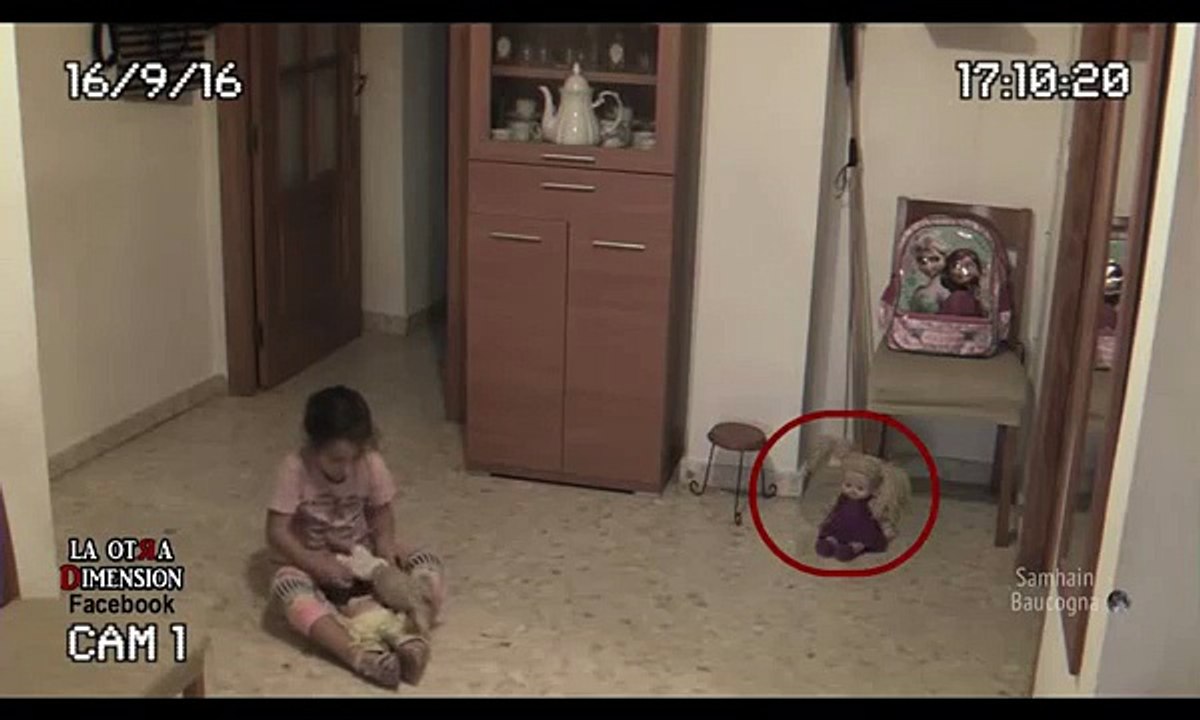 Girl playing in room