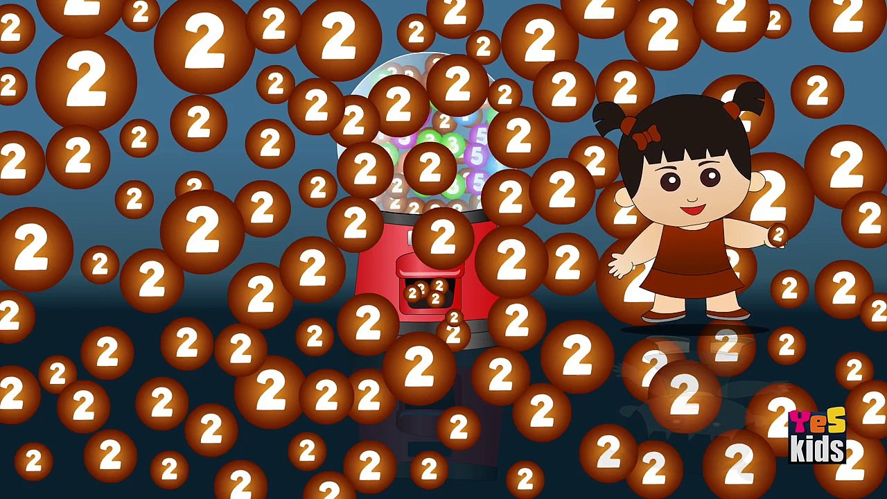 Numbers for Children to Learn with Gumball Machine - Learning Numbers Videos for Children   Yeskids