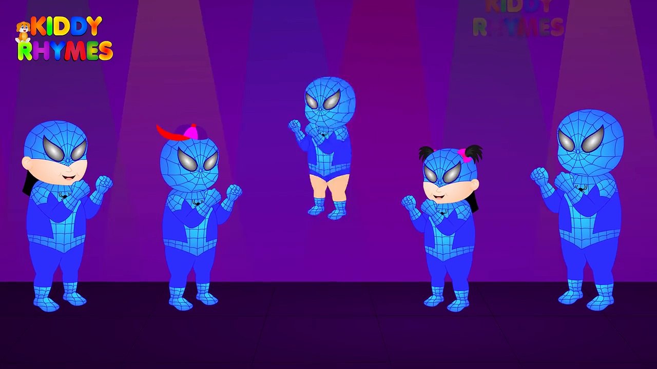 Spiderman Finger Family ( White Spiderman Vs Blue Spiderman) Finger Family