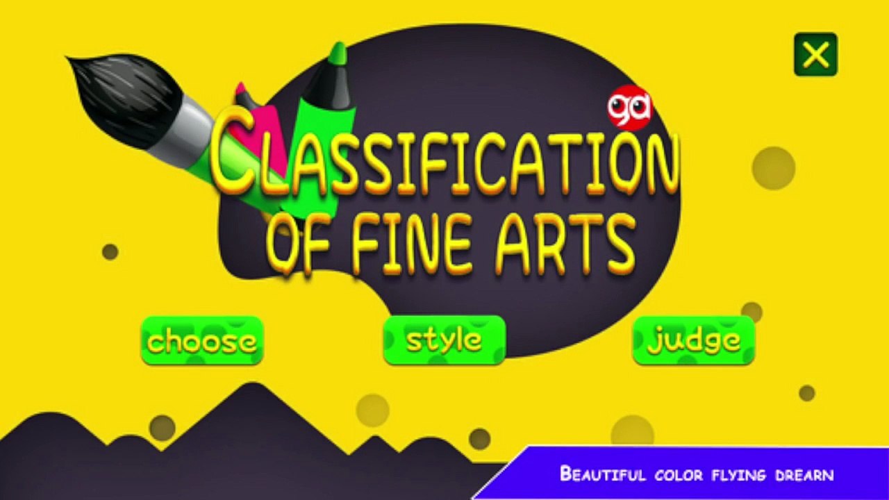 Classification of fine arts