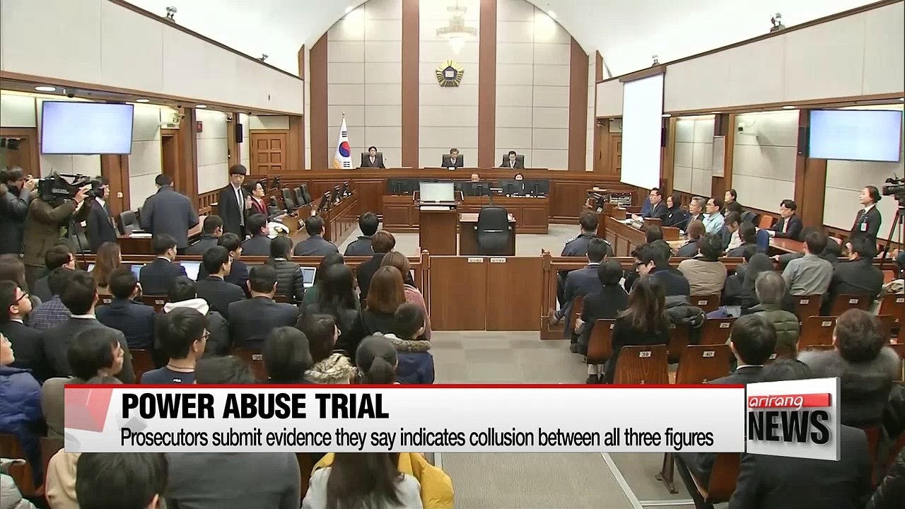 Three key figures -- Choi, Chang and Kim -- appear for criminal trial hearing