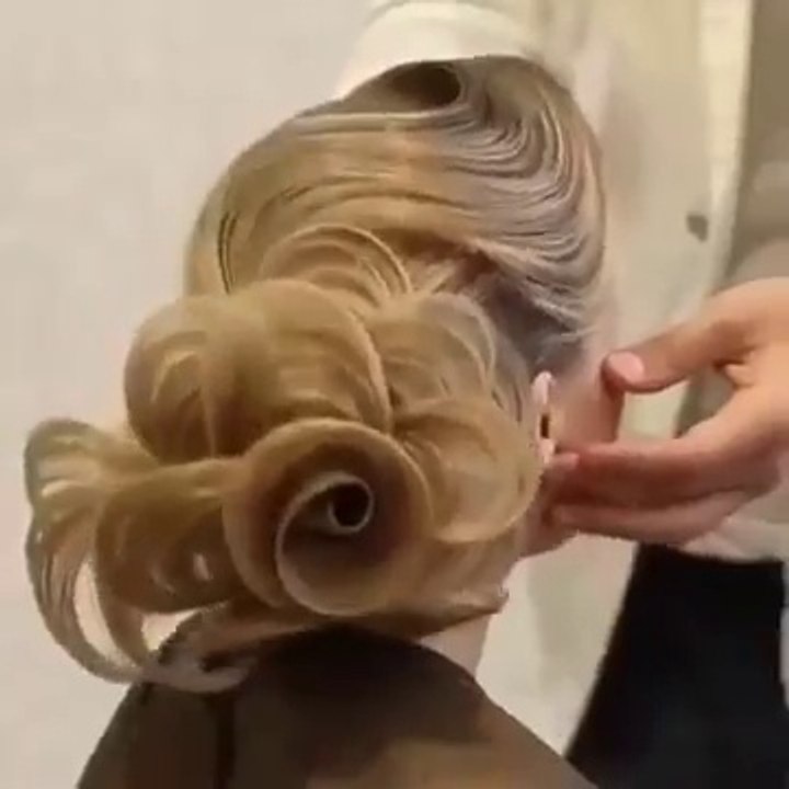 Flower hairstyles step by step.