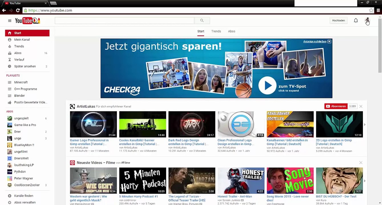 YouTube Kanalnamen Google  Namen ändern 2016 Aktuell [Tutorial,Deutsch,HD]-CdnN5M1haLI