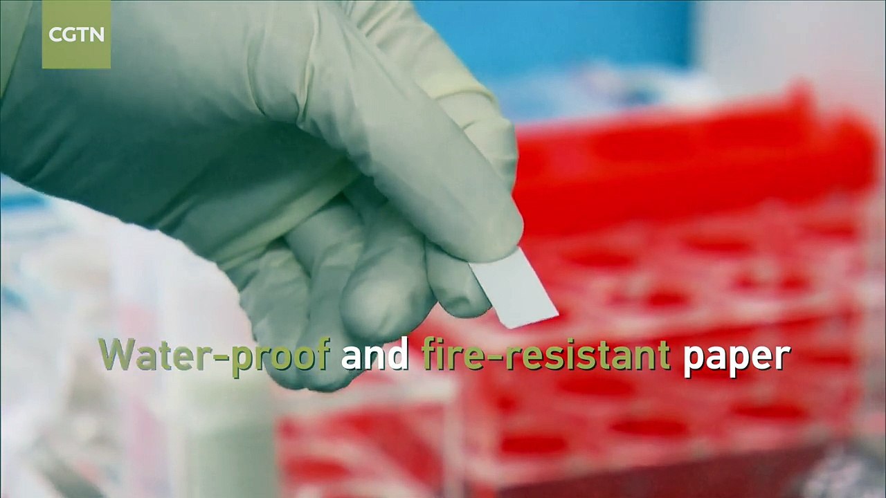 Chinese scientists invent water-proof, fire-resistant paper