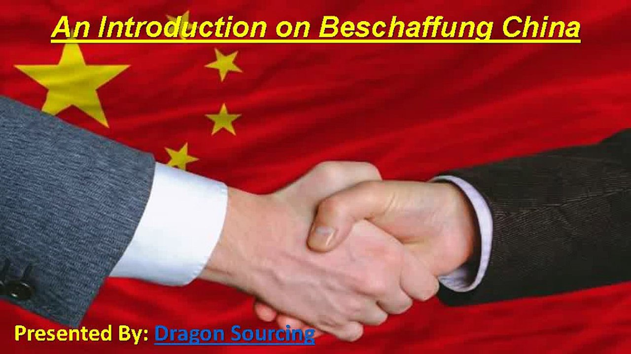 Eine Einführung in Beschaffung China