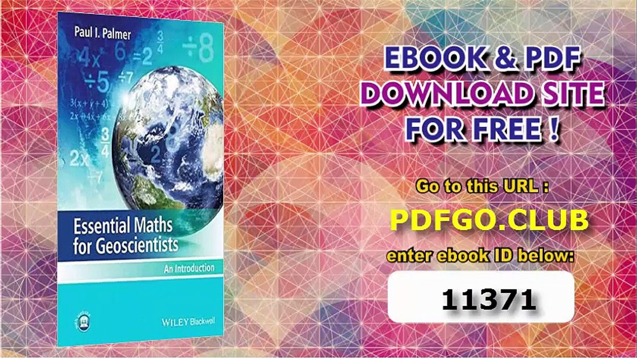 Essential Maths for Geoscientists_ An Introduction