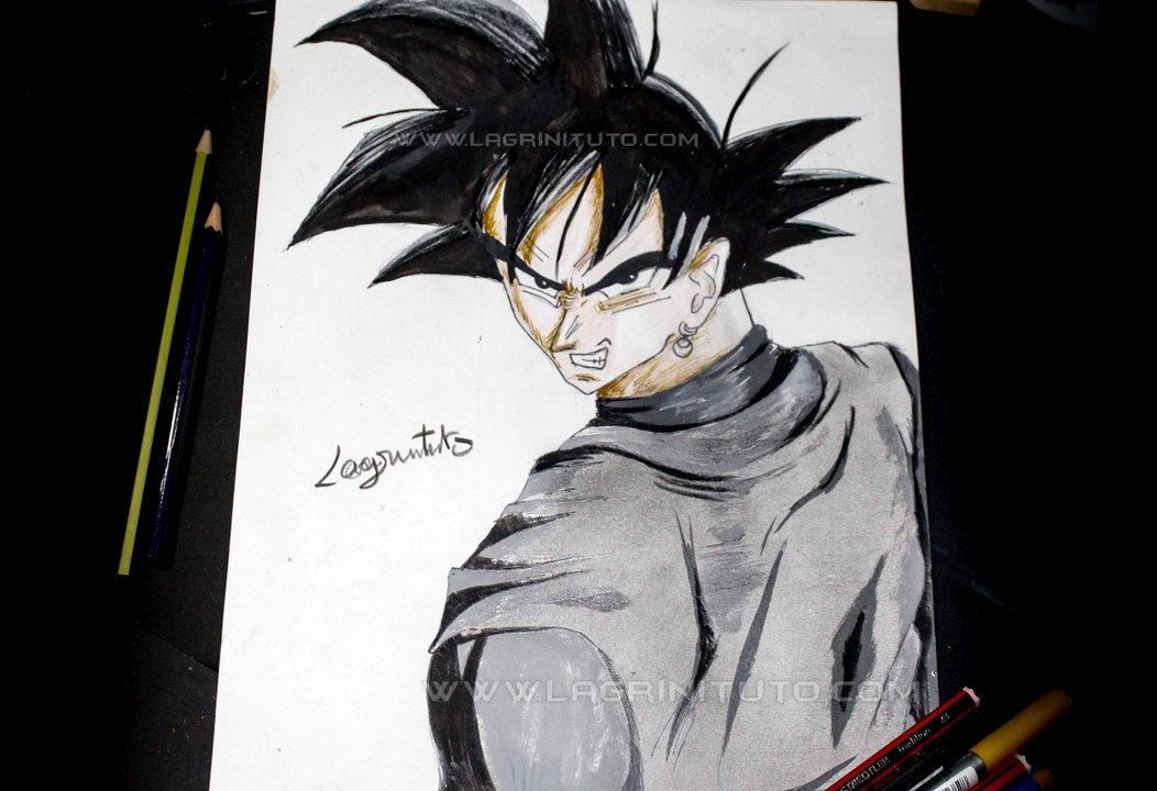 Drawing Black Goku | Step by Step