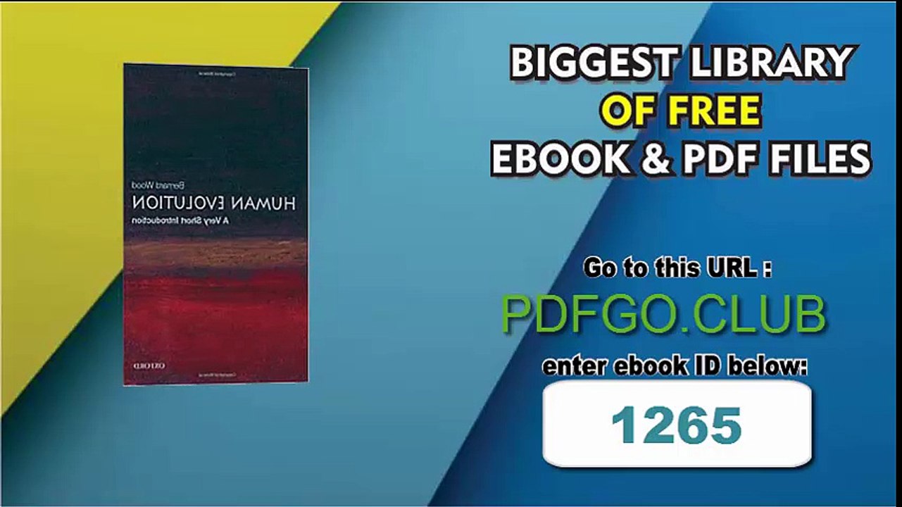 Human Evolution: A Concise Introduction 🧬