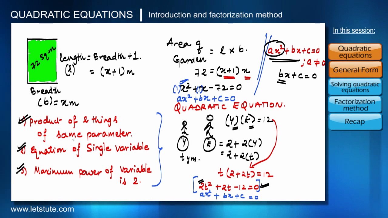 Solving Quadratic Equations through Factorization