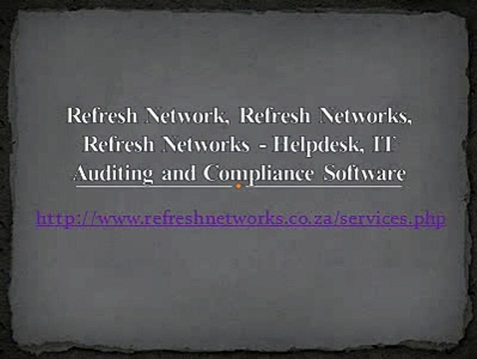 Refresh Network, Refresh Networks