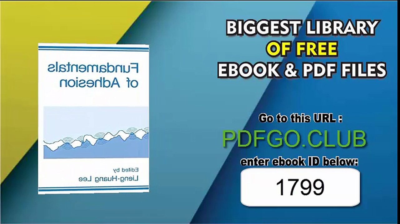 Fundamentals of Adhesion