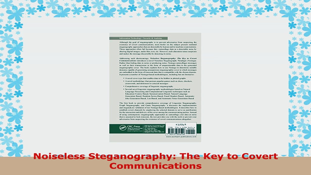 READ ONLINE  Noiseless Steganography The Key to Covert Communications