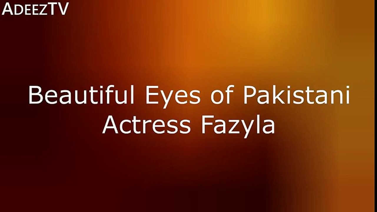 Beautiful Eyes of Pakistani Actress Fazyla Lashari