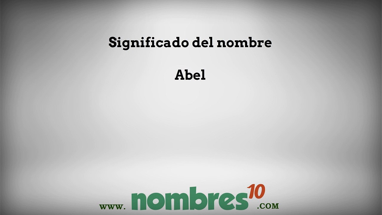 Significado de Abel