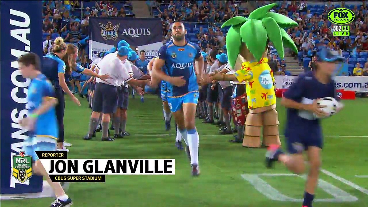 Titans vs Roosters - Highlights ( NRL 2017 ) Round 1