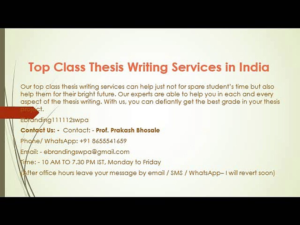 Top Thesis Writing Services for Students 📚