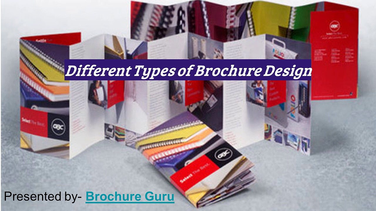 Different Types of Brochure Design