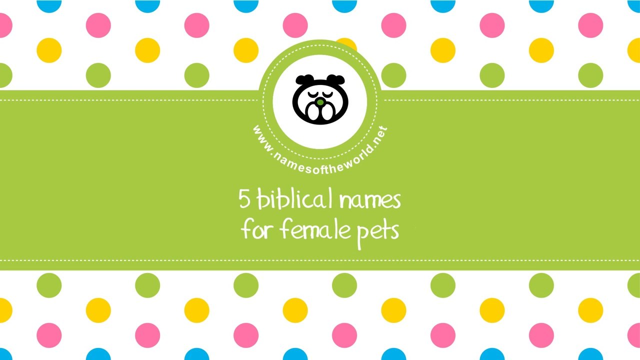 Biblical names for female pets - the best names for your pet - www.namesoftheworld.net