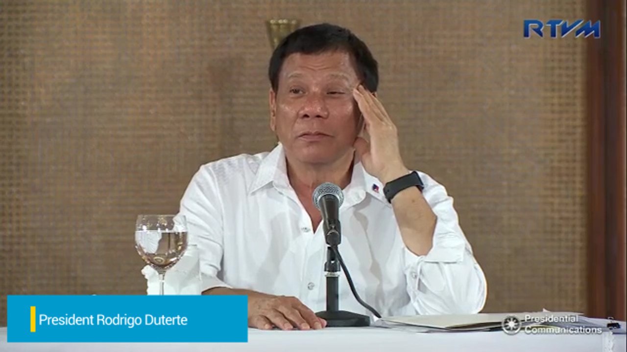 Duterte does not want to pick a fight with China over Benham rise