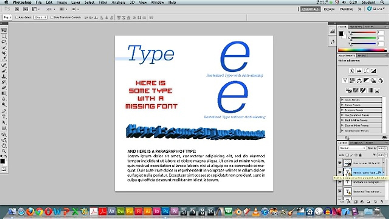 Photoshop type and 3D_clip1