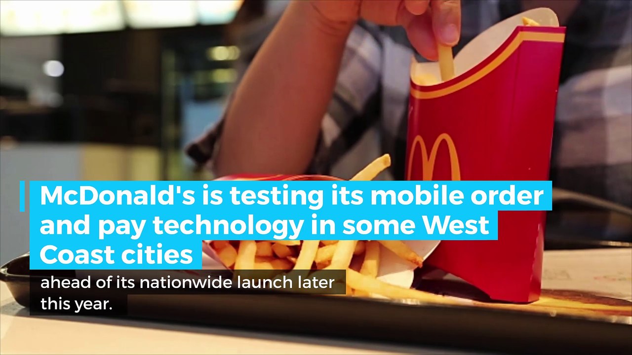McDonald's is now testing mobile ordering in the US