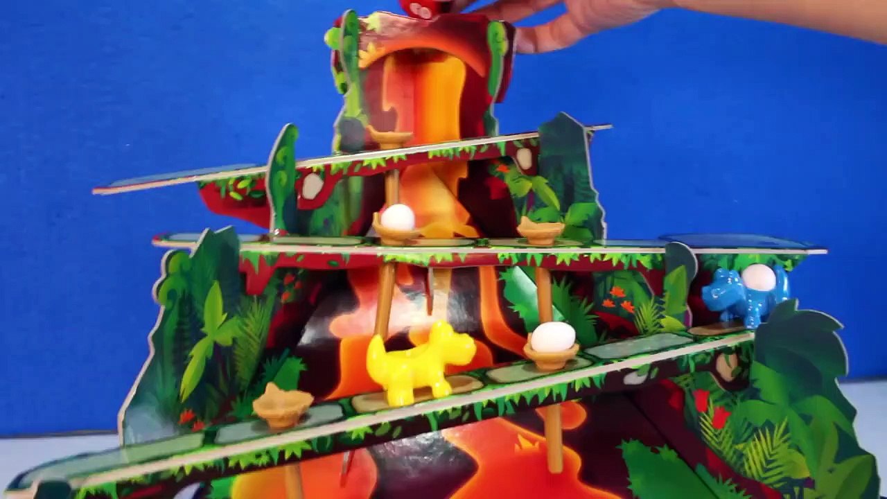 Dinosaur RAPTOR RUN Board Game _ Dinosaur Board Games for Kids Family Fun Dinosaurs Video-gE