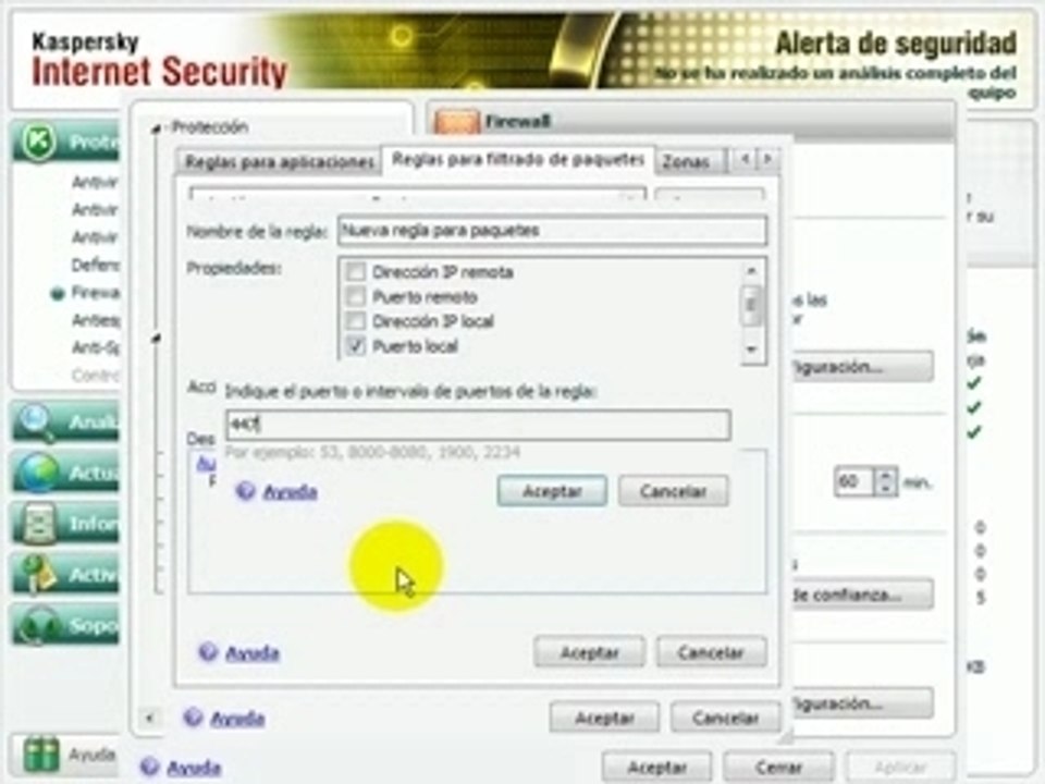 Configuracion Firewall Kaspersky 7