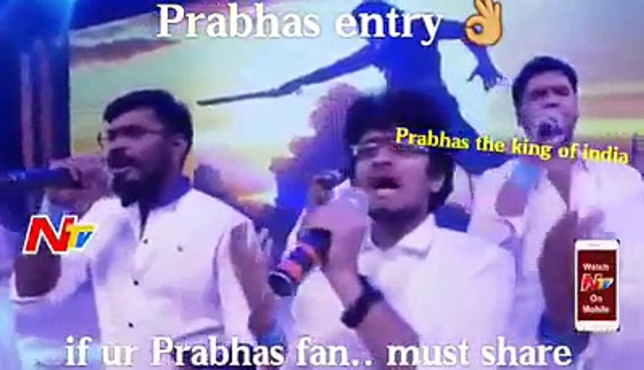 Must watch and Share #Prabhhas_Fan will definitely #share it  Best entry ever