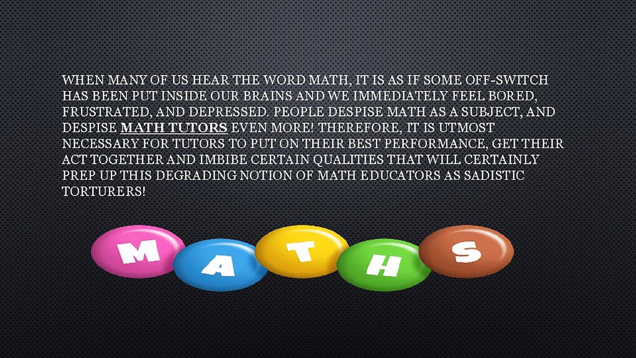 Characteristics of the Best Math Tutors